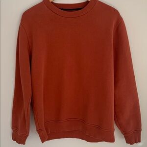 Everlane Women’s Crew Neck Sweatshirt Burnt Orange Size Medium Thick Cotton